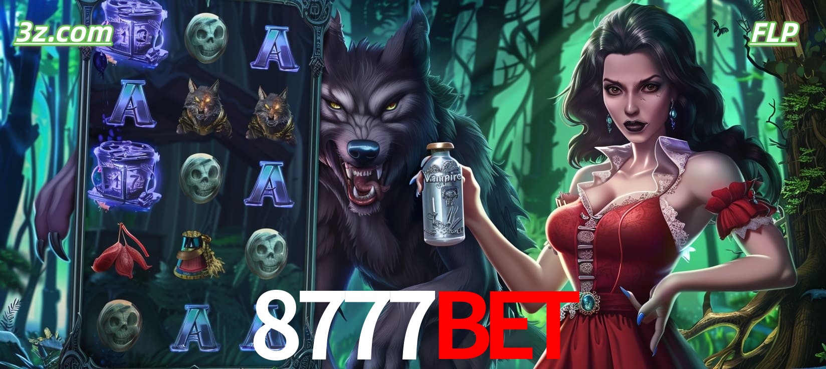 Slots online tema de lobisomem e vampira no 8777bet cassino Brasil