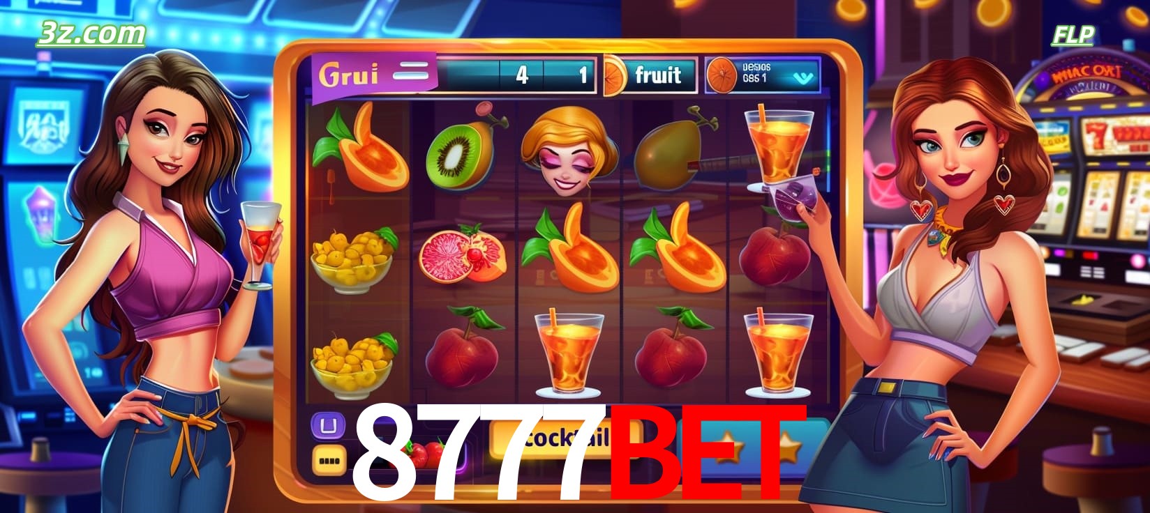 8777bet cassino online com caça-níqueis de frutas e coquetéis coloridos